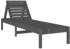 vidaXL Sonnenliegen 2 Stk. Grau 199,5x60x74 cm Massivholz Kiefer (825070)