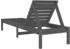 vidaXL Sonnenliegen 2 Stk. Grau 199,5x60x74 cm Massivholz Kiefer (825070)
