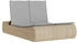 vidaXL Doppel-Sonnenliege mit Auflagen Beige Polyrattan 110 x 200 x 75 cm (368093)