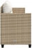 vidaXL Sonnenliege mit Kissen Poly Rattan Beige (368330)