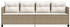 vidaXL Sonnenliege mit Kissen Poly Rattan Beige (368330)