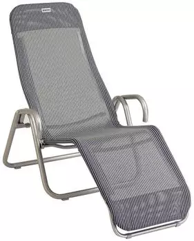 Acamp Calypso Bäderliege Stahl/Textilene platin grigio (56251)
