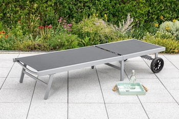 Merxx Gartenliege Alu/Textil verstellbar