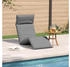vidaXL Sonnenliege Klappbar Grau 175x54x8,5 cm Oxford-Gewebe