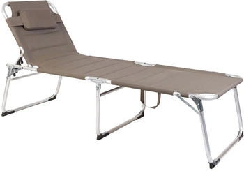 Spetebo Gartenliege 200 x 70 cm taupe