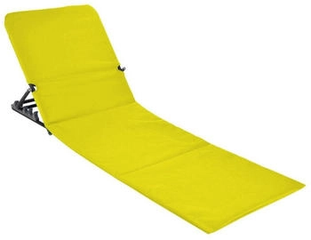 Spetebo Strandmatte mit R&uuml;ckenlehne gelb
