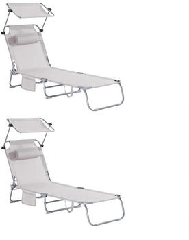 SoBuy OGS48x2 beige (2 Stk.)