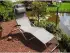Leco Edelstahl-Kippliege Elegance 177 x 65 x 109/80 cm silbergrau (4739610714)