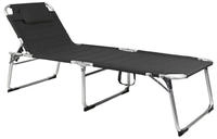 Mojawo - Xxl Alu Gartenliege Gepolstert L200xb70cm Antrazith-mmc4400an