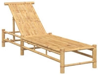 vidaXL Sonnenliege 55x199x30 cm Bambus