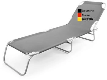 BigDean Gartenliege Sonnenliege klappbar 150 kg belastbar mit verstellbarer R&uuml;ckenlehne 1 St.