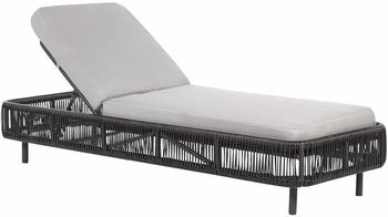 Beliani Gartenliege Grau Kunststoff 70x33x190 cm (800000529431)