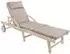 Green Spirit St. Tropez Gartenliege Akazien Holz mit Rollen verstellbar mit Seitenablage (GS-107796)