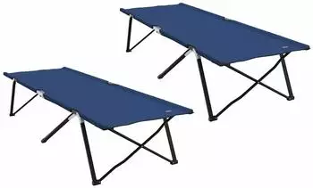 vidaXL Klapp-Sonnenliege mit Tragetasche Blau 600D Oxford-Stoff