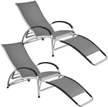 TecTake Sonnenliege Avignon 2er Set