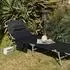 SoBuy 2-er Set Gartenliege (OGS35) schwarz
