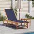 vidaXL Sonnenliege Akazienholz Grau (4008413)