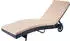 Mendler Sonnenliege HWC-D80 anthrazit/Kissen beige