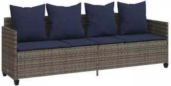 vidaXL Sonnenliege mit Kissen Grau (368351)