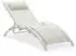 Idimex Relax Gartenliege Aluminium Textilene cremeweiß, klappbar (95899)