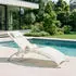 Idimex Relax Gartenliege Aluminium Textilene cremeweiß, klappbar (95899)