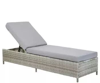 Beliani Turin mit Relaxfunktion Polyrattan Grau (153245)