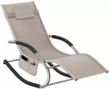 TecTake Gartenliege Taya beige