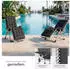 TecTake Sonnenliege Cloud 2er Set schwarz
