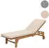 Mendler Sonnenliege HWC-N48 Kissen creme beige