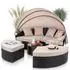 Mucola Gartenlounge-Set Schwarz