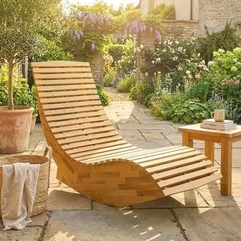 Outsunny Schaukelstuhl mit S-Form 60 x 156 x 77 cm