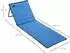 Outsunny Gartenliege schwarz/blau