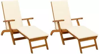 vidaXL Liegestuhl 55 x 146 x 91 cm (2 Stk.)