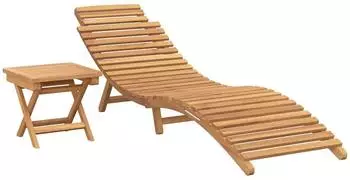 vidaXL Sonnenliege Braun 198 x 55 x 58,5 cm (2 Stk.)
