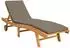 vidaXL Sonnenliege Braun und Taupe Polyester