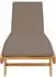 vidaXL Sonnenliege Braun und Taupe Polyester