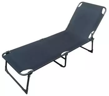 Linder Exclusiv Gartenliege 3-Bein schwarz