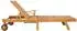 vidaXL Sonnenliege 1-Person Braun Massivholz Teak