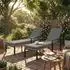 Outsunny Gartenliege Hellgrau (2 Stk.)