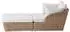 Dehner Tulum 103 x 66 x 200 cm braun/weiß