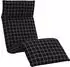 vidaXL Sonnenliege Klappbar Schwarz Karomuster 175x54x8,5 cm