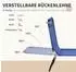 Outsunny Gartenliege Schwarz/Blau (2 Stk.)
