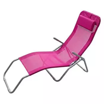 Spetebo Liege mit Kopfkissen 190 cm fuchsia