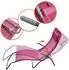 Spetebo Liege mit Kopfkissen 190 cm fuchsia