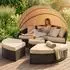Mucola Gartenlounge-Set braun