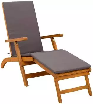 vidaXL Liegestuhl zum Verstellen und Klappen 55 x 146 x 91 cm