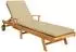 vidaXL Sonnenliege 100% Polyester/Teak