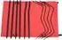 vidaXL Campingliege 180x60x19 cm Rot (2 Stk.)