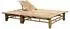 furnicato 2-Personen Sonnenliege Bambus 200x130x(24-87) cm Anthrazit