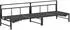 vidaXL Sonnenliege Schwarz 200 x 62 x 59,5 cm